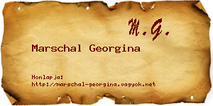 Marschal Georgina névjegykártya